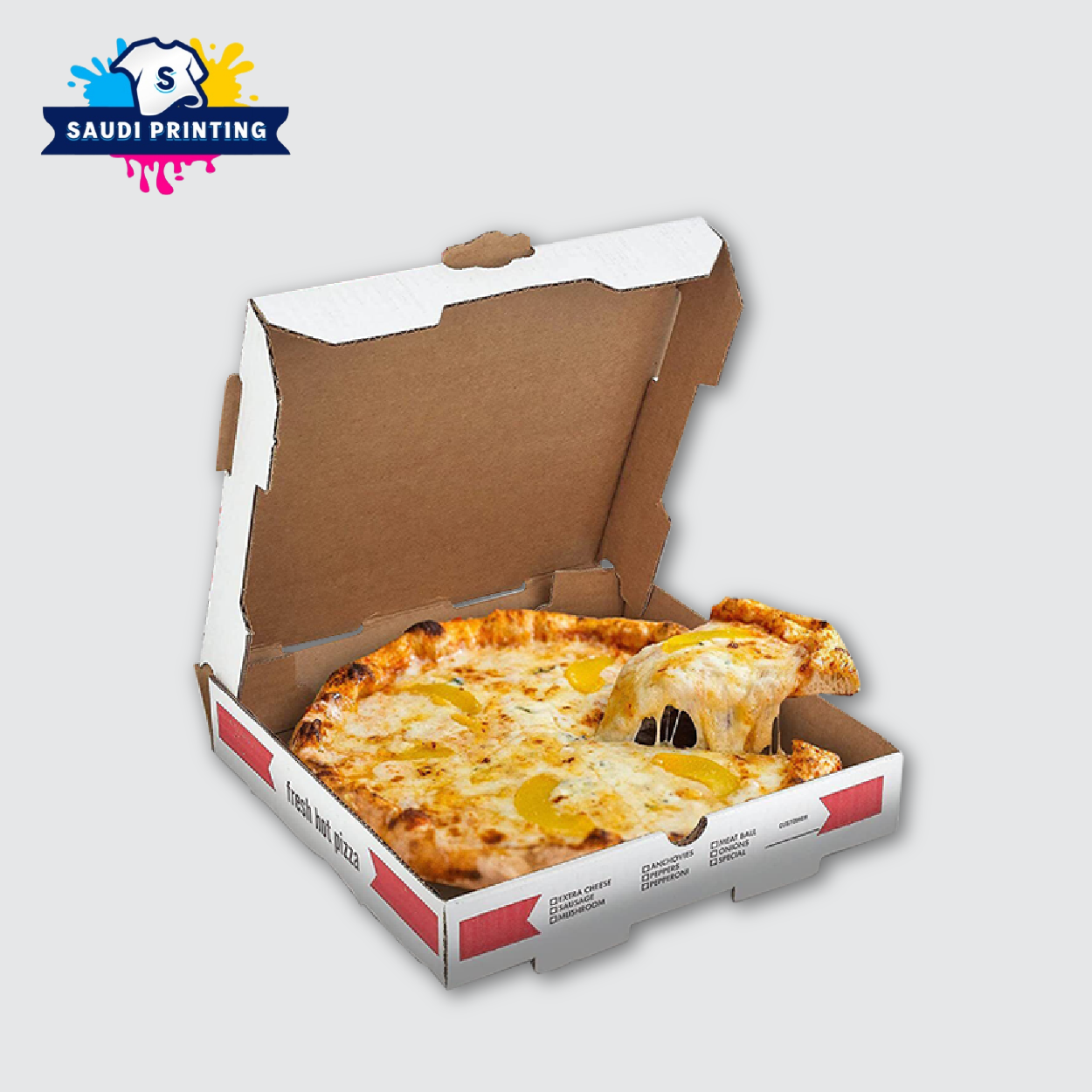 طباعة علب بيتزا