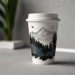 اكواب ورقية مطبوعة