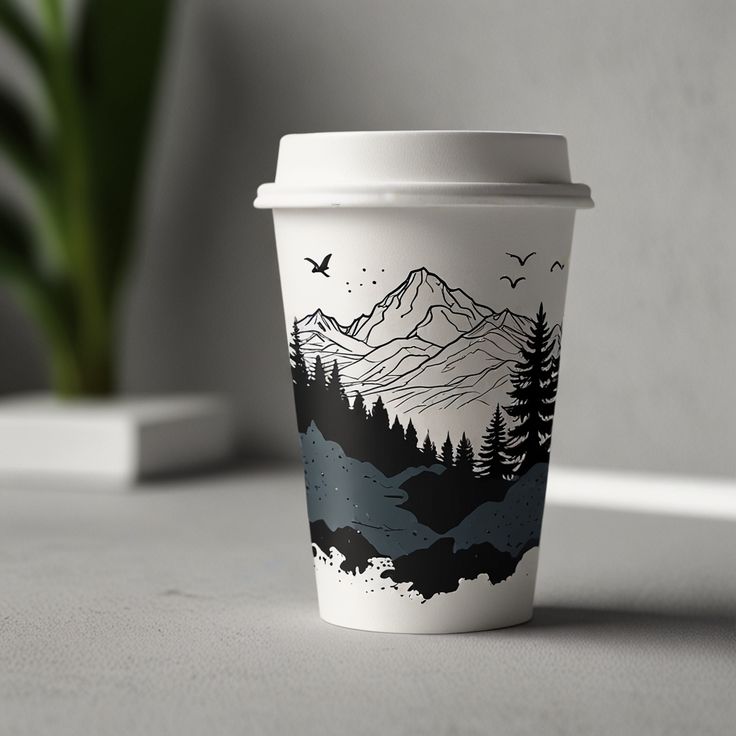 اكواب ورقية مطبوعة