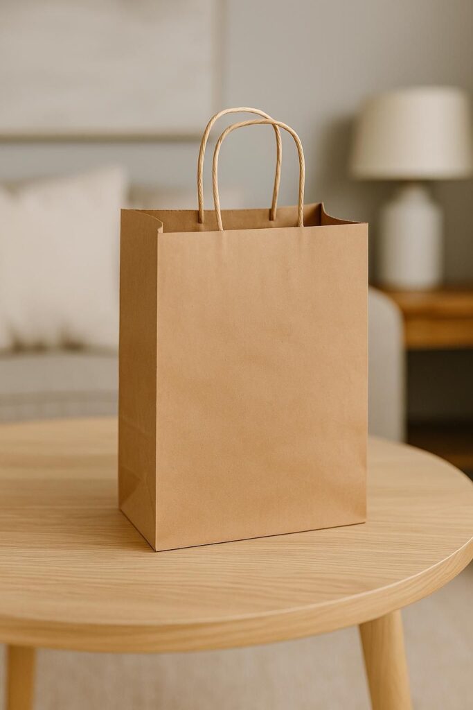 أكياس ورق بني