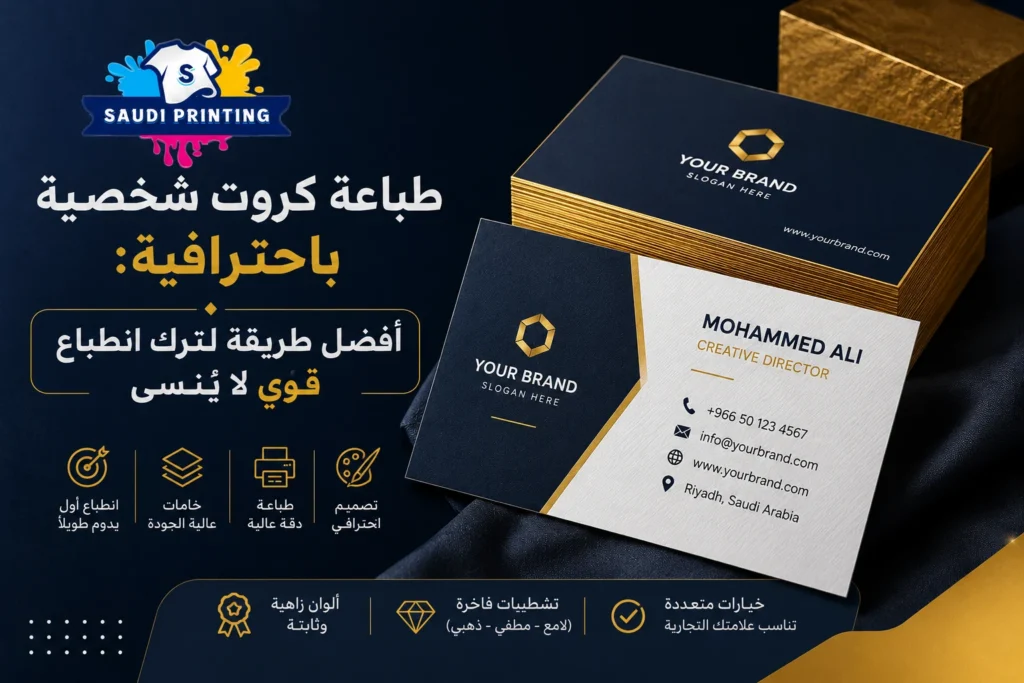 طباعة كروت شخصية باحترافية أفضل طريقة لترك انطباع قوي لا يُنسىشؤ