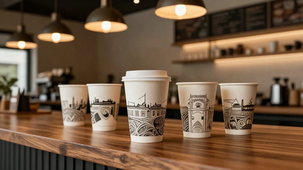 أكواب قهوة مطبوعة بتصميم سعودي