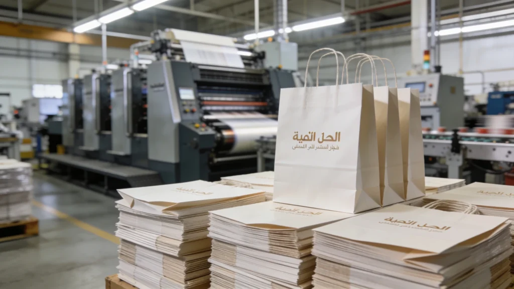 طباعة اكياس ورقية بالجملة في الرياض