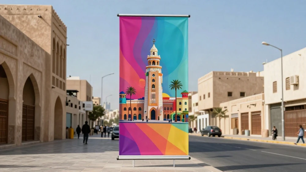 تصميم بنر إعلاني خارجي احترافي
