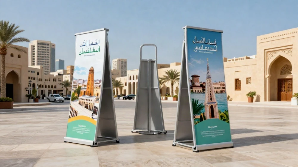 تصميم ستاند كرتون لاما للدعاية والاعلان