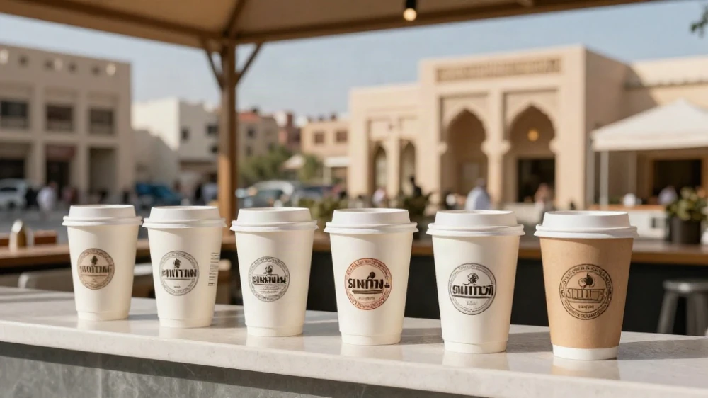 طباعة اكواب قهوة مخصصة للمقاهي