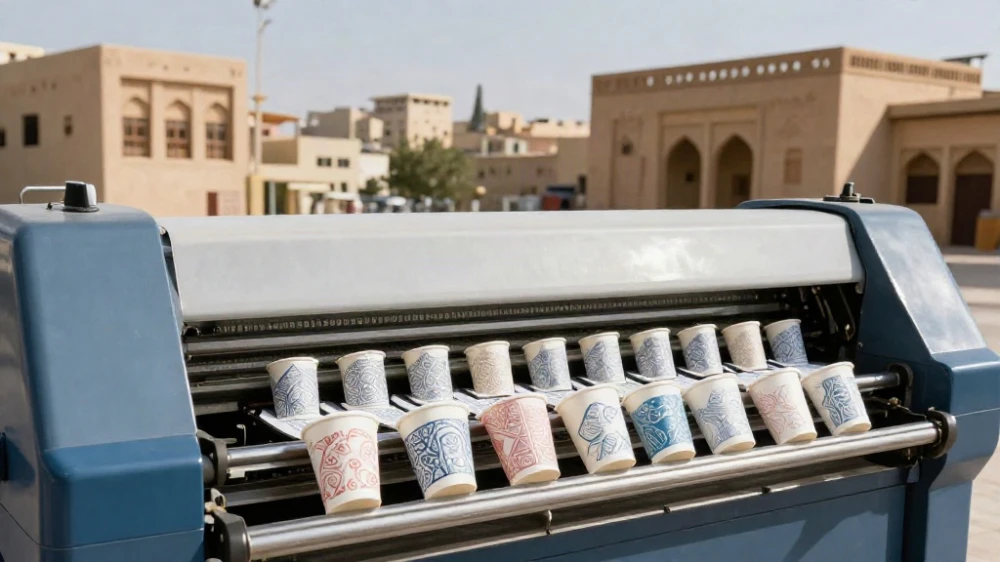 مطابع اكواب قهوة ورقية الرياض