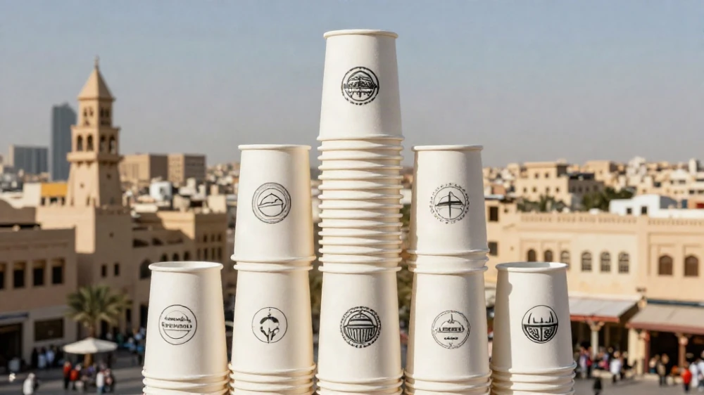 أسعار طباعة أكواب ورقية بالجملة السعودية