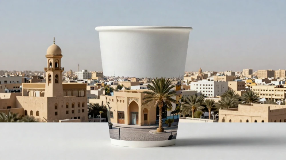 تصميم أكواب قهوة ورقية بشعار خاص