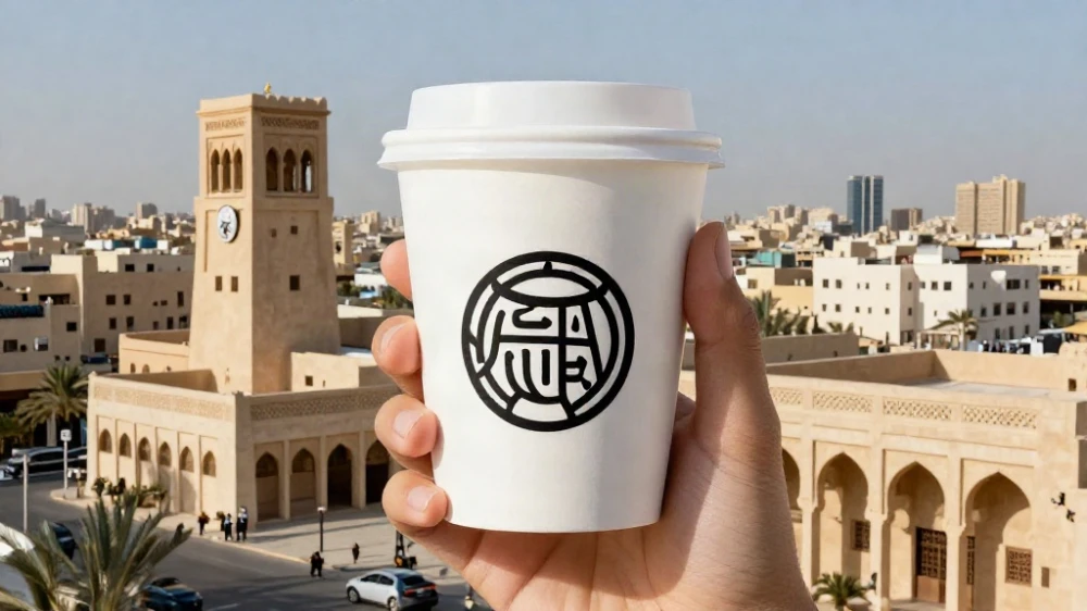 تصميم اكواب قهوة براند خاص