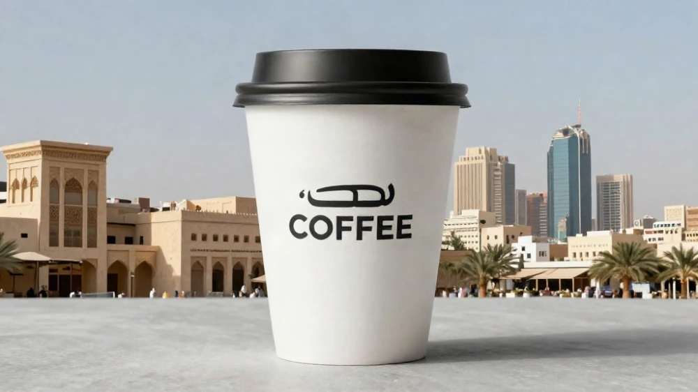 تصميم اكواب ورقية للكافيهات