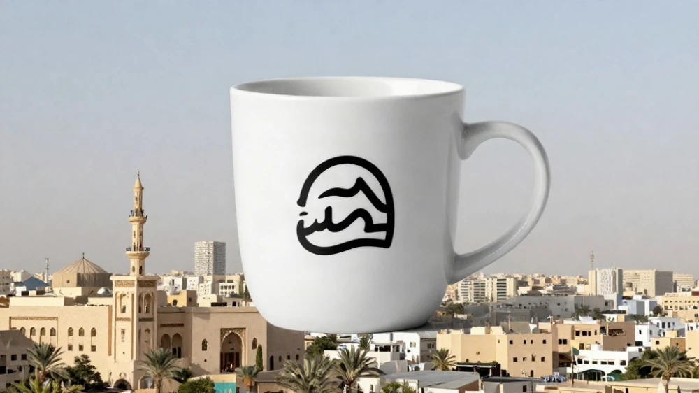 تصميم لوجو كافيهات على الأكواب