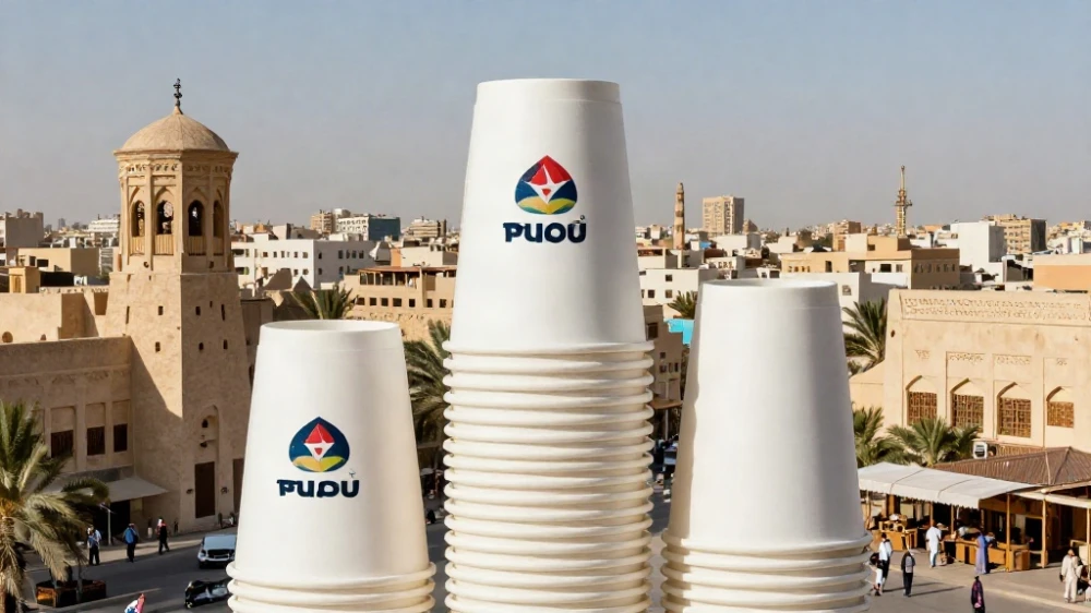 طباعة اكواب ورقية مخصصة للشركات