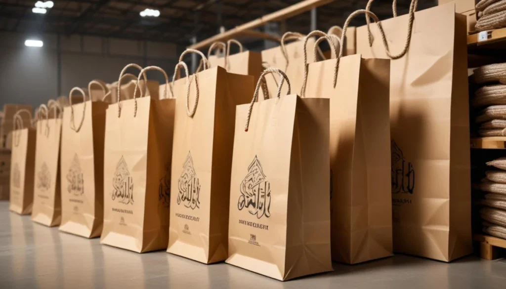 طباعة اكياس ورقية بالجملة في السعودية